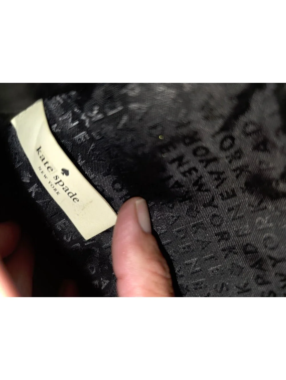 Kate Spade Black Pebbled Leather Satchel Handbag